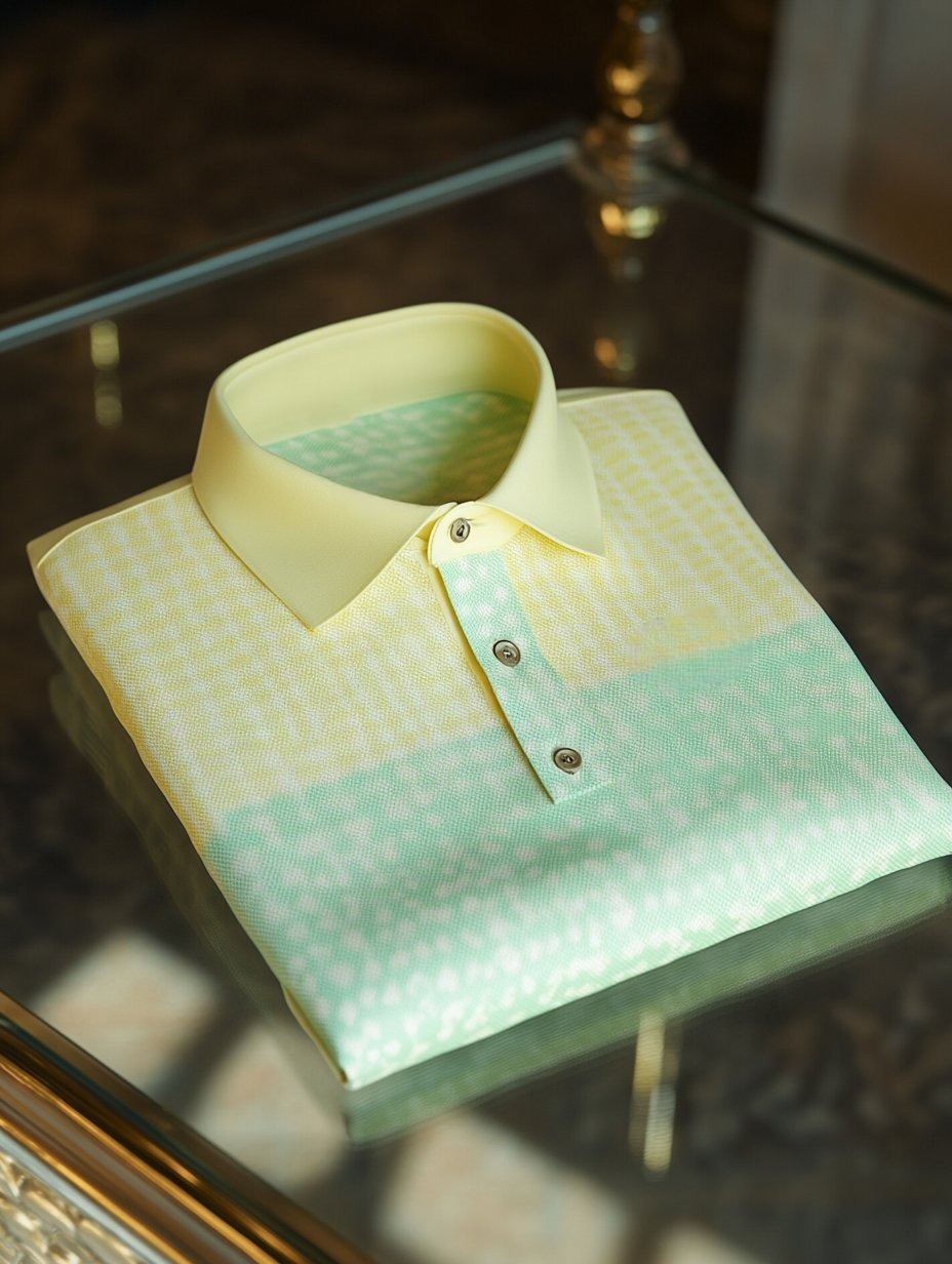 Camisa polo ejecutivo casual Button de manga corta para hombre