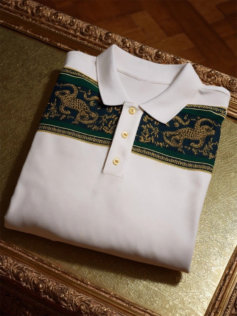 Camisa polo ejecutivo casual Button de manga corta para hombre