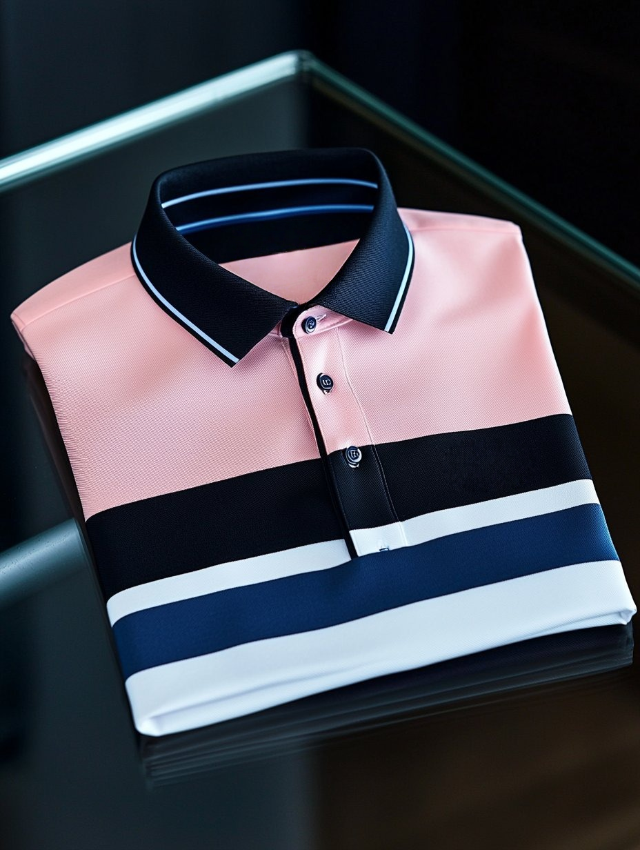 Camisa polo ejecutivo casual Button de manga corta para hombre
