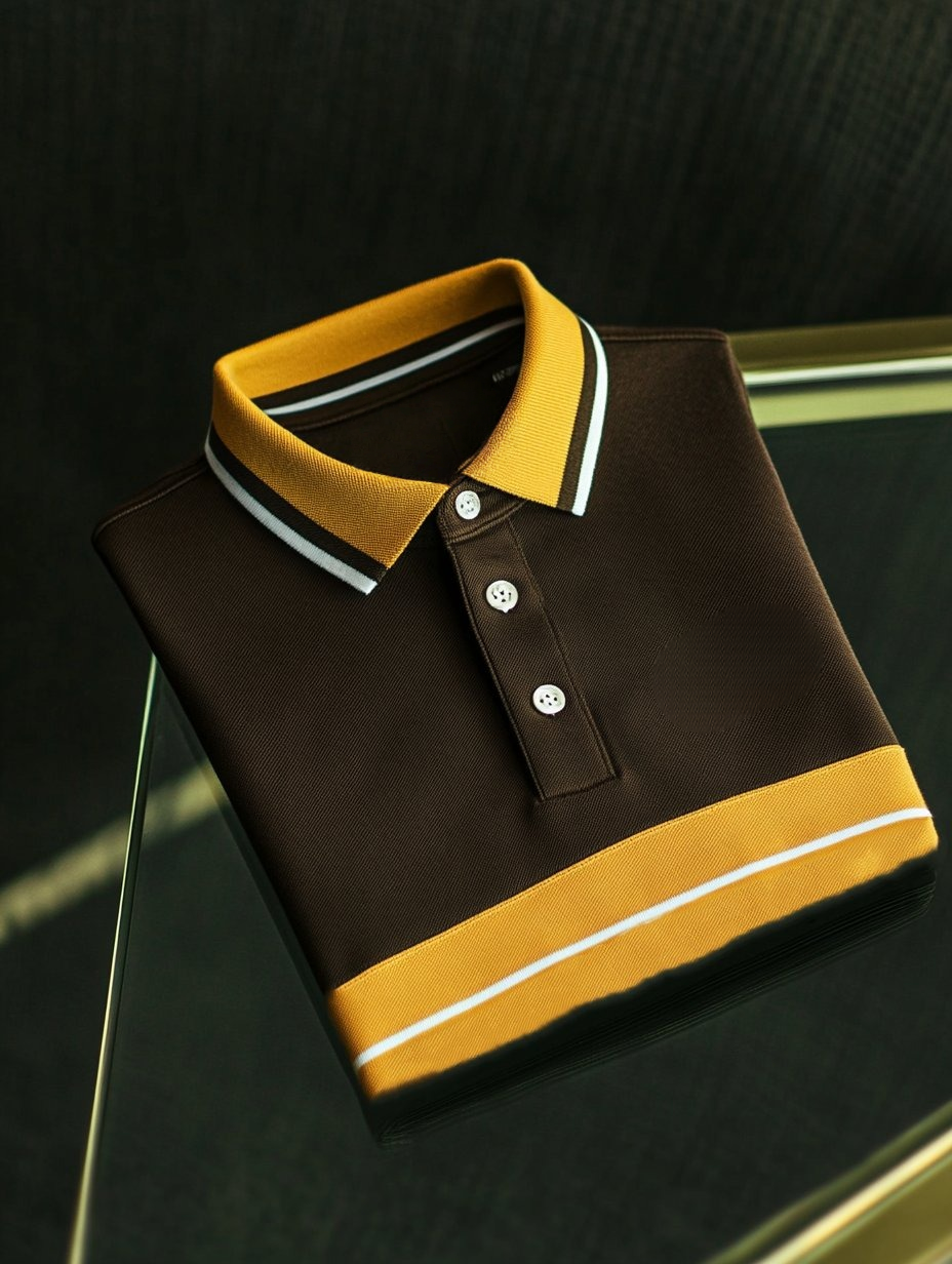 Camisa polo ejecutivo casual Button de manga corta para hombre