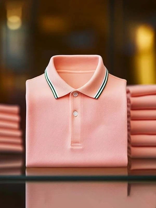 Camisa polo casual ejecutivo Button de manga corta para hombre
