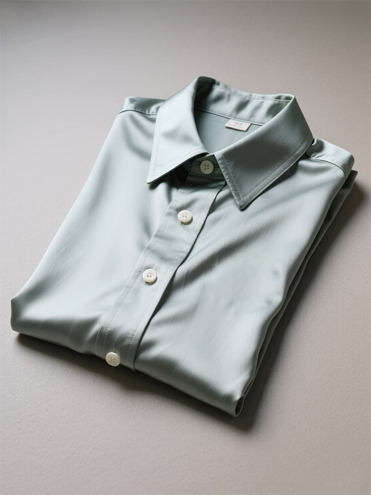 Camisa ejecutivo casual Logo solapa de manga corta para hombre