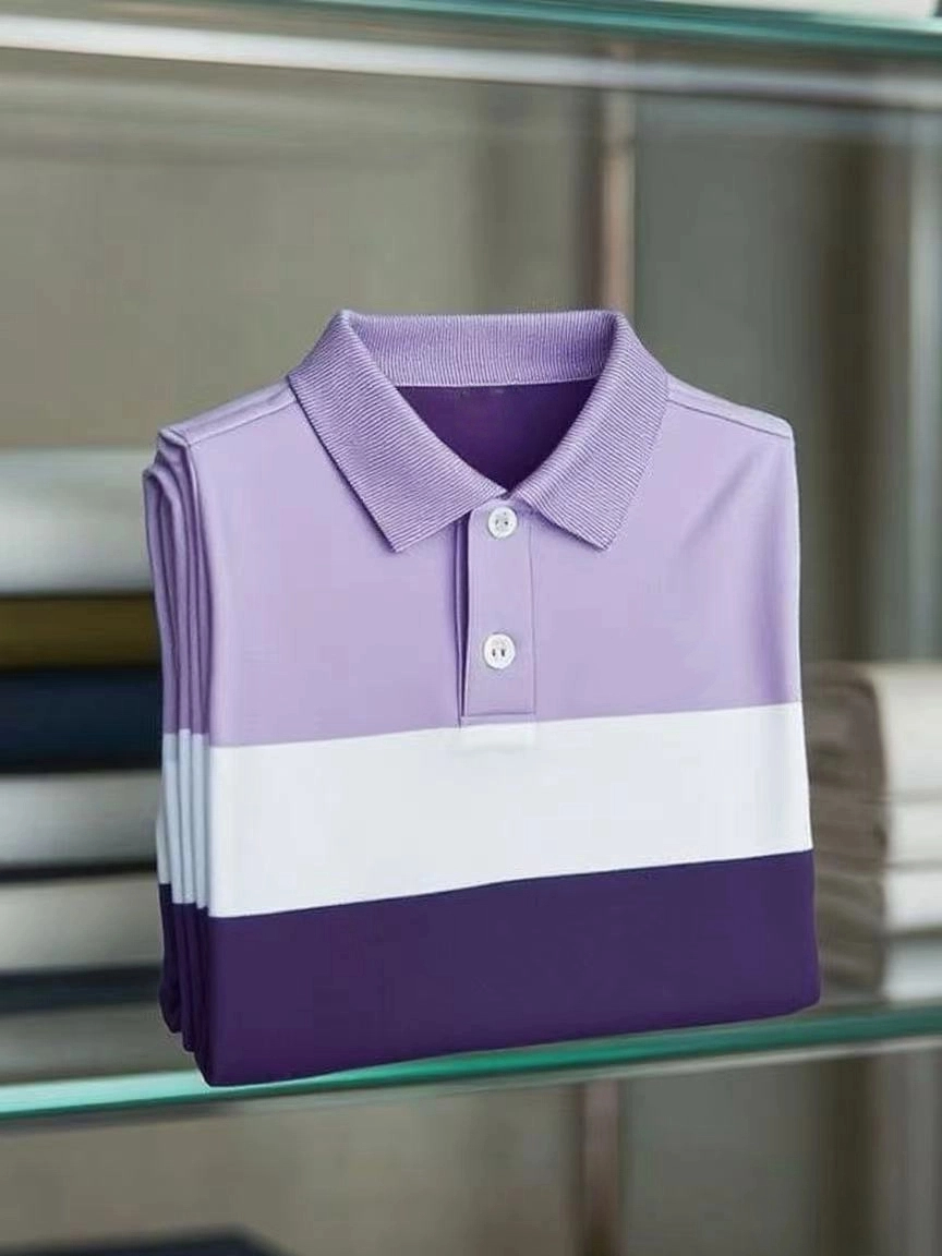 Camisa polo clásico ejecutivo Logo de manga corta para hombre