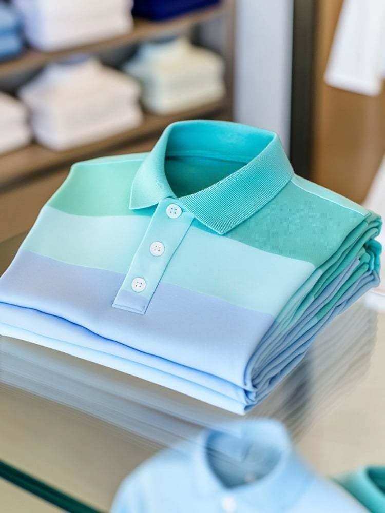 para hombre ejecutivo casual en bloques de color Stripe Logo Button de manga corta camisa polo