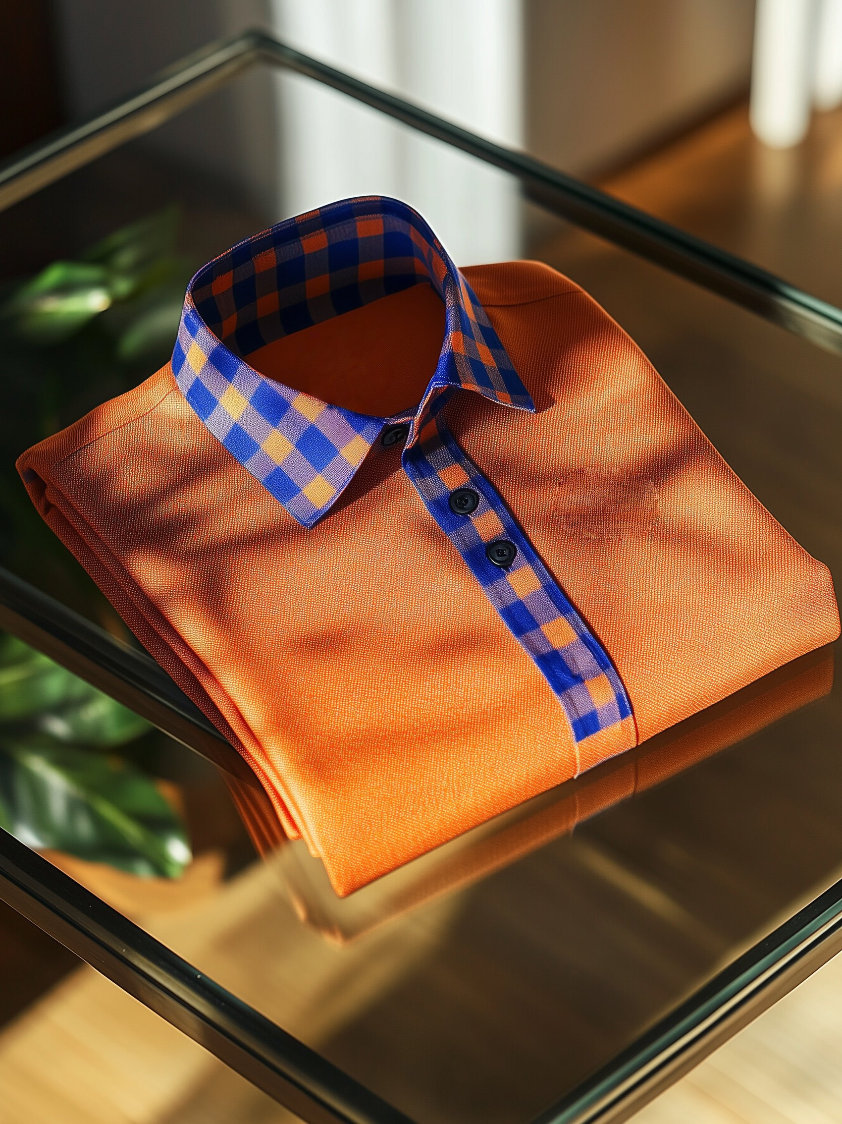 Camisa polo clásico ejecutivo Old Money Button de manga corta para hombre