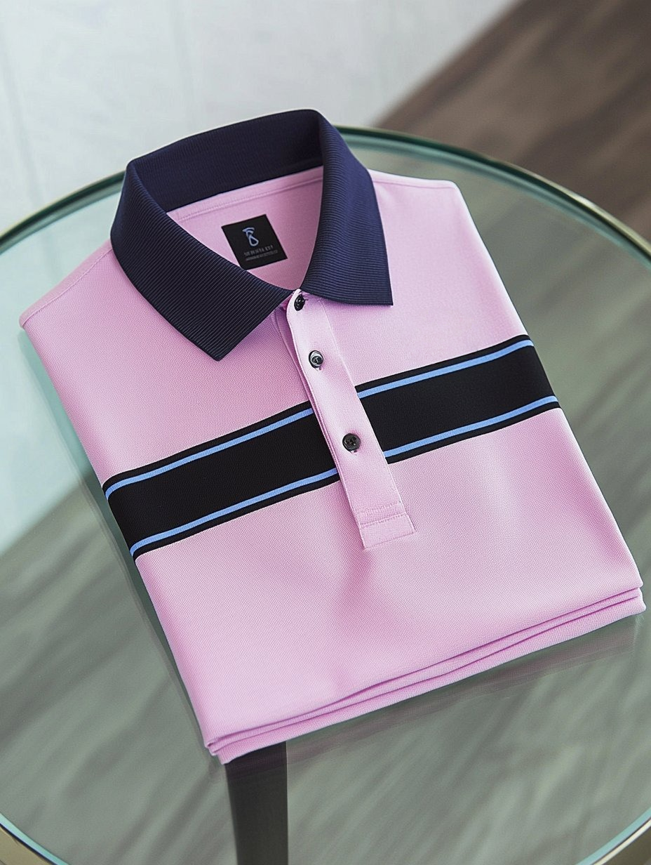 Camisa polo ejecutivo casual bordado Button de manga corta para hombre