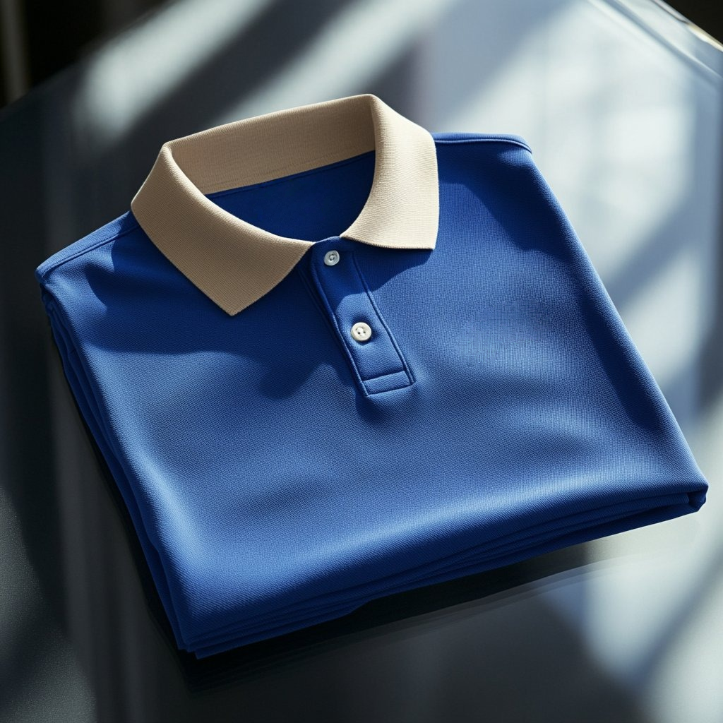 Camisa polo ejecutivo casual bordado Button de manga corta para hombre