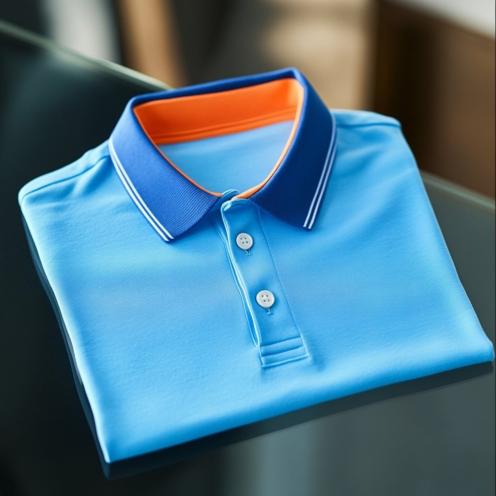 Camisa polo ejecutivo casual bordado Button de manga corta para hombre