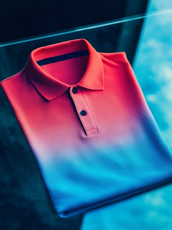 Camisa polo clásico ejecutivo Logo Button de manga corta para hombre