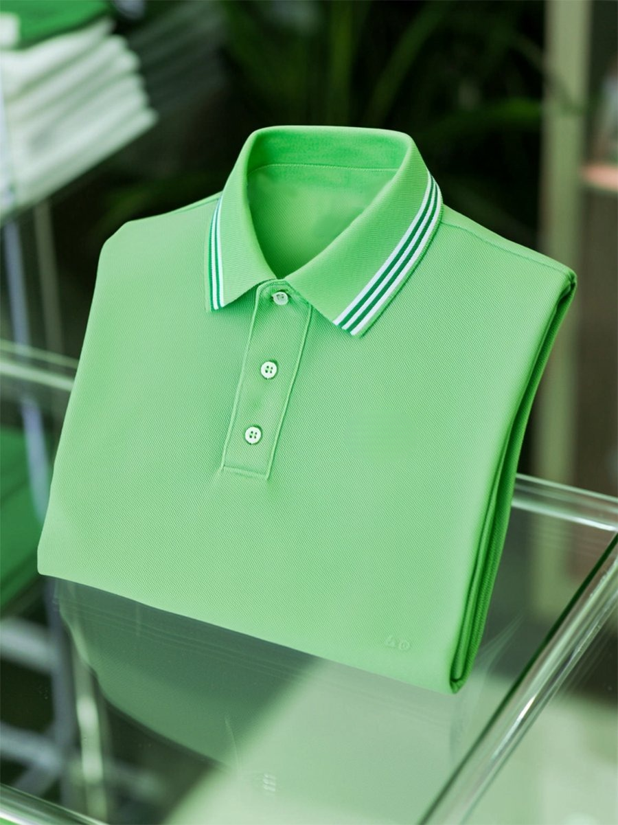 Camisa polo ejecutivo casual Button de manga corta para hombre