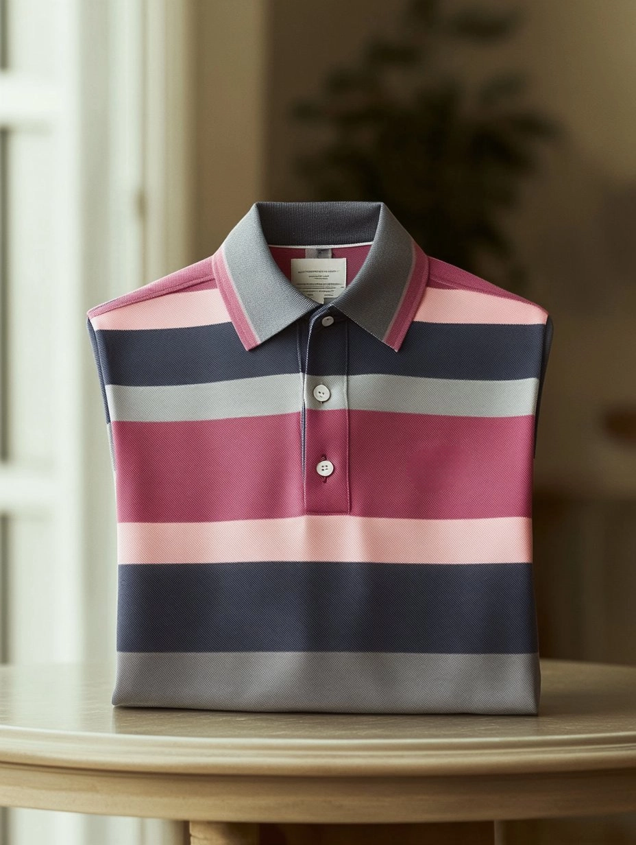 Camisa polo ejecutivo casual Fish bordado Button de manga corta para hombre