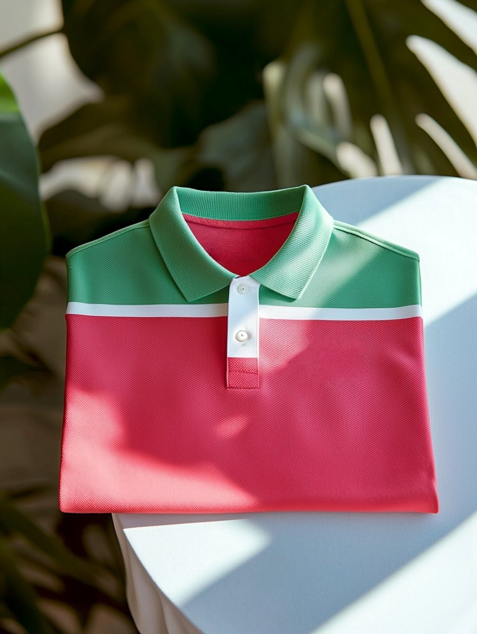 Camisa polo ejecutivo casual Fish bordado Button de manga corta para hombre