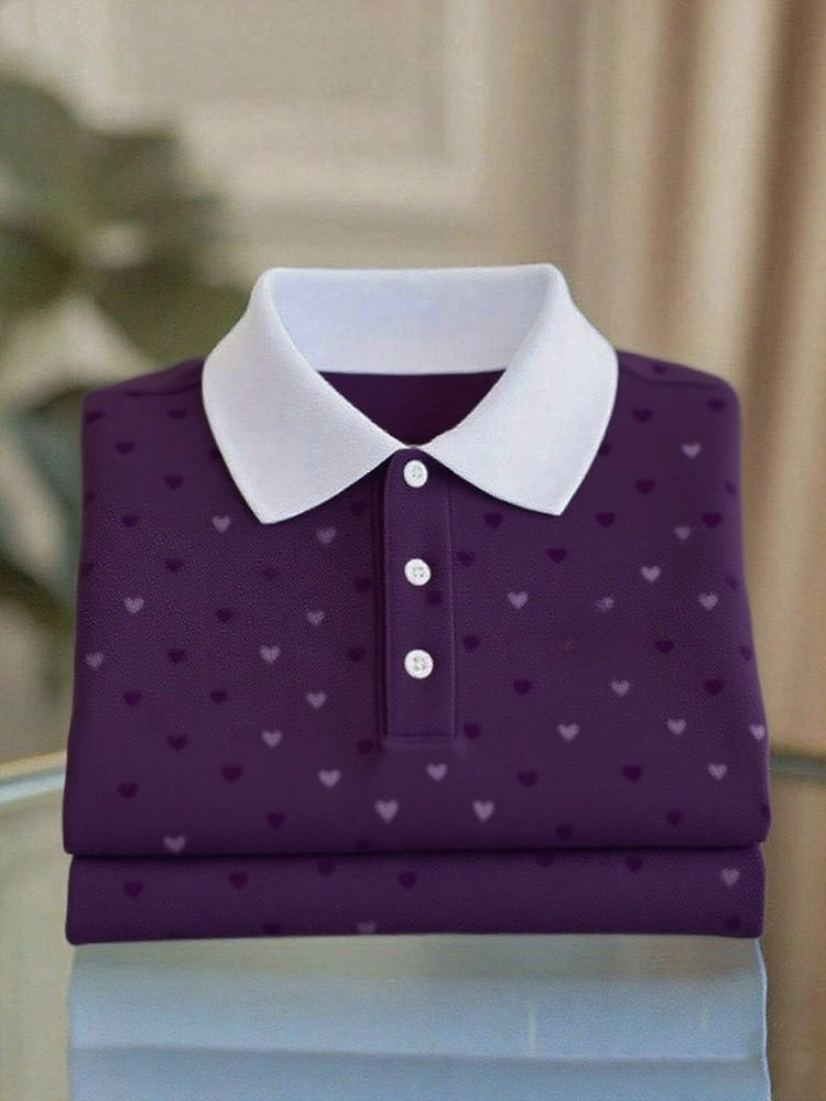 Camisa polo ejecutivo casual Button de manga corta para hombre