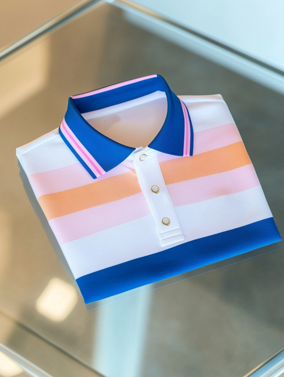 Camisa polo ejecutivo casual Fish bordado Button de manga corta para hombre