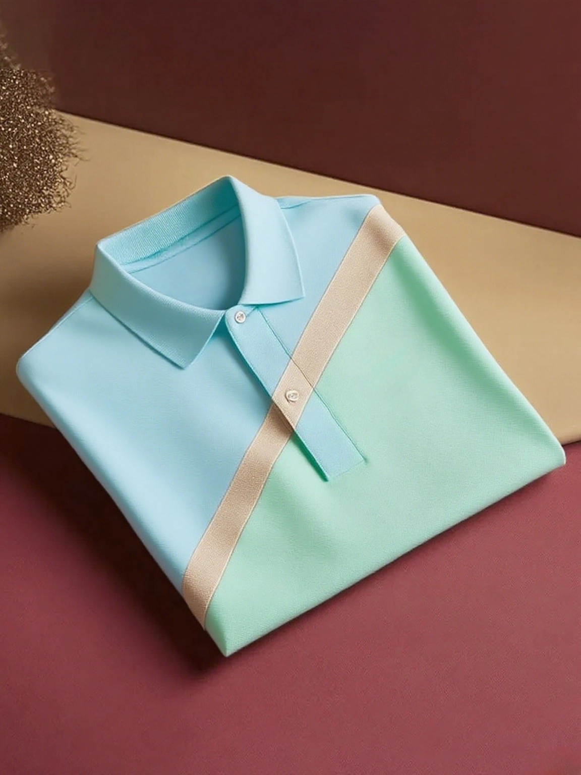 Camisa polo clásico ejecutivo Logo Button de manga corta para hombre