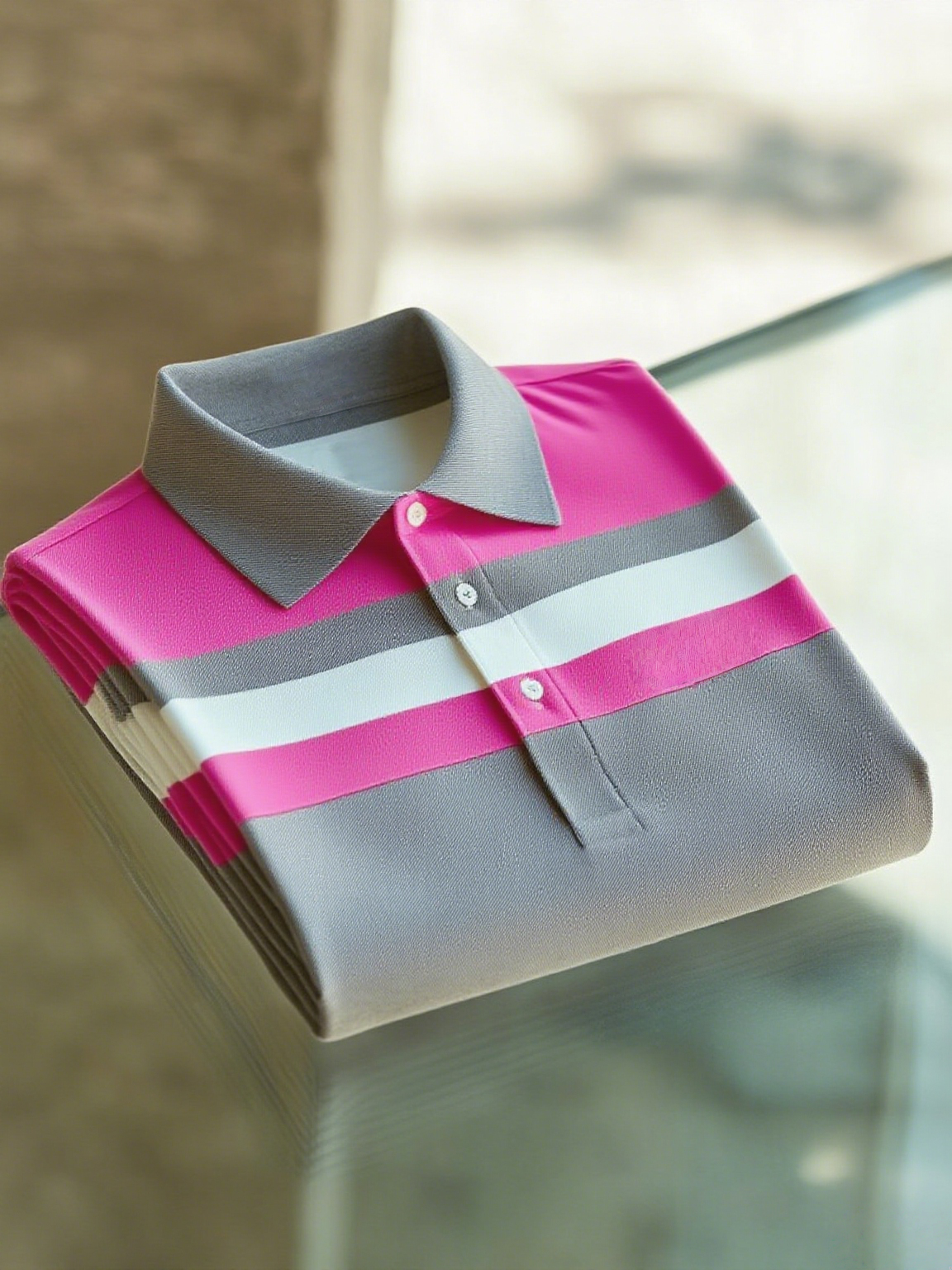 Camisa polo ejecutivo casual Fish bordado Button de manga corta para hombre