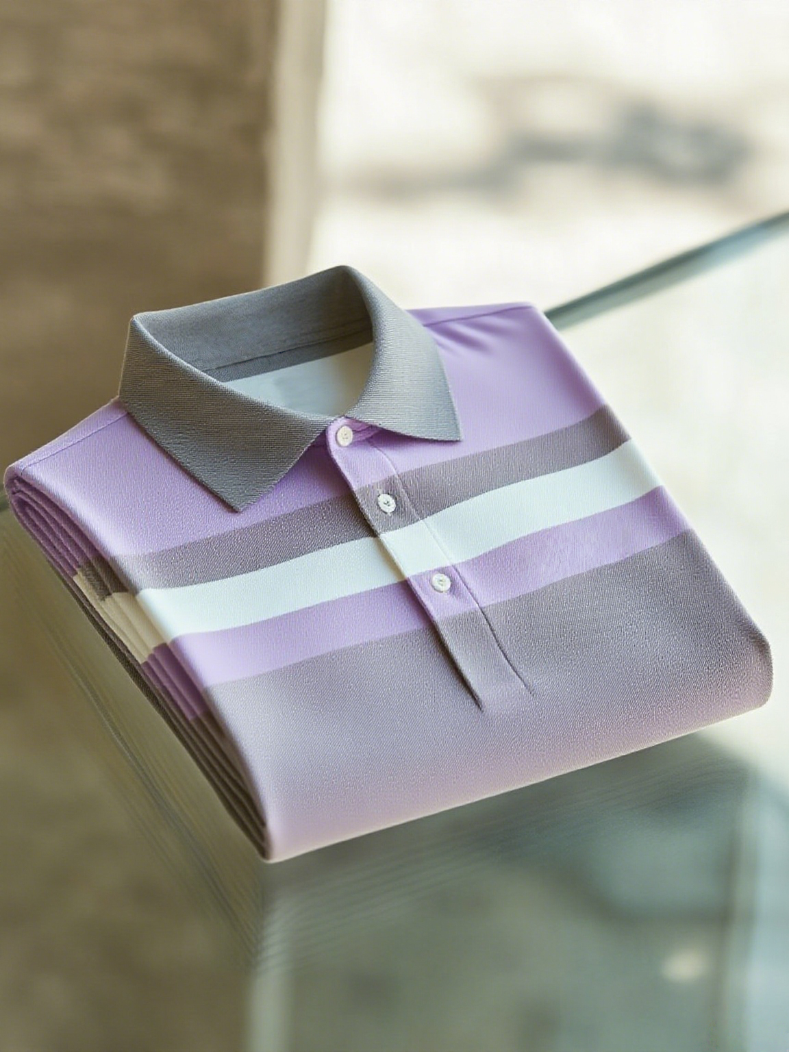 Camisa polo ejecutivo casual Fish bordado Button de manga corta para hombre