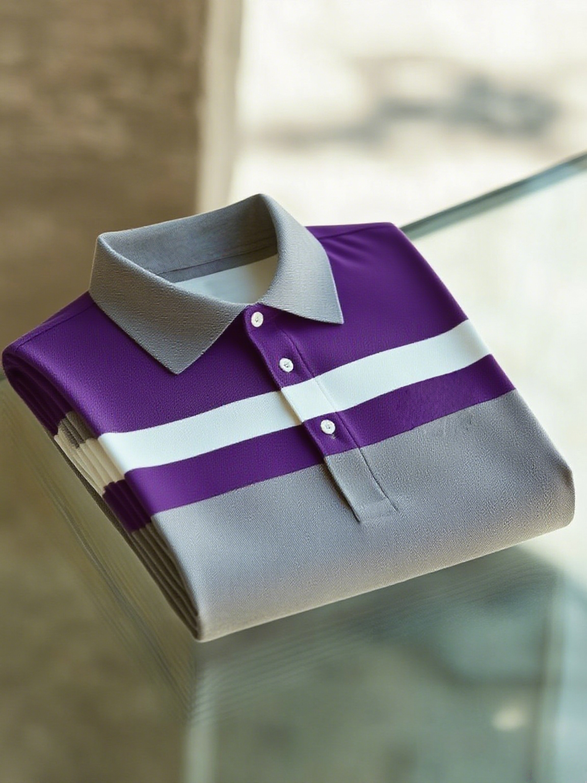 Camisa polo ejecutivo casual Fish bordado Button de manga corta para hombre