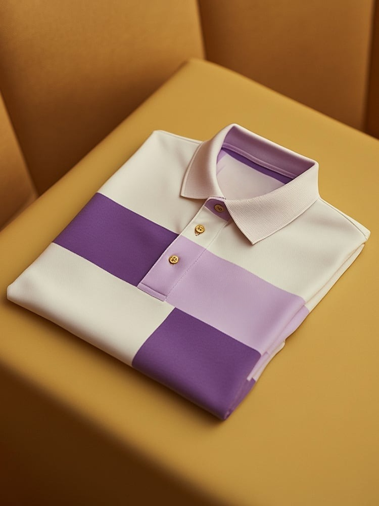 Camisa polo clásico ejecutivo Logo Button de manga corta para hombre