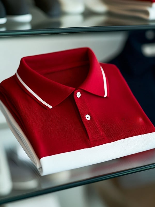 Camisa polo clásico ejecutivo Logo de manga corta para hombre