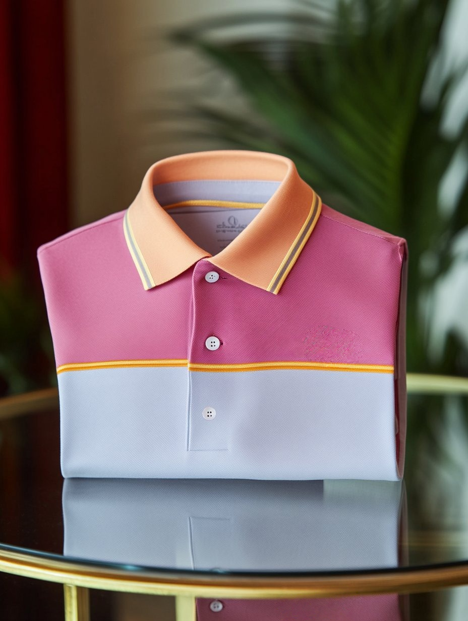 Camisa polo ejecutivo casual Fish bordado Button de manga corta para hombre