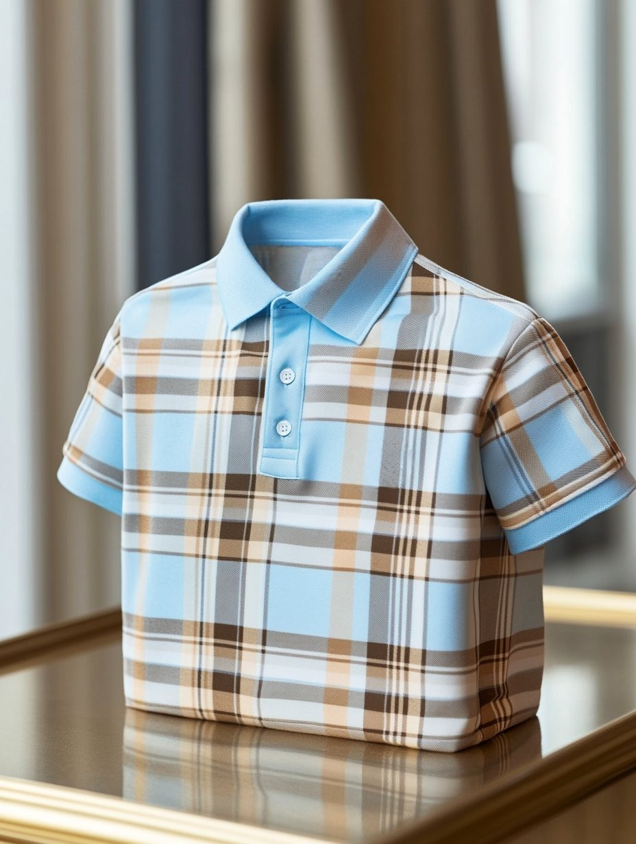 Camisa polo ejecutivo casual Button de manga corta para hombre