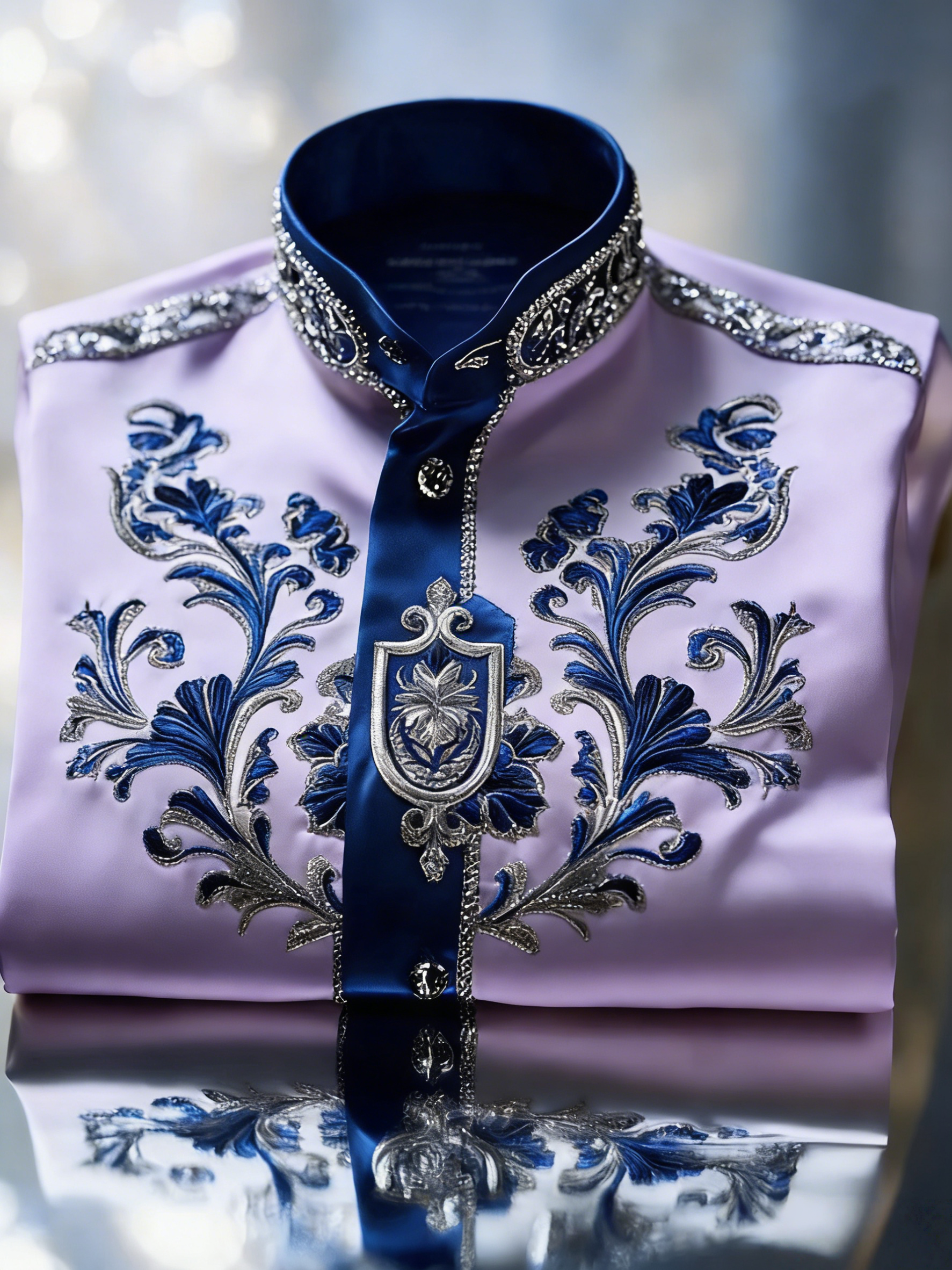 para hombre de lujo Gorgeous Print de manga larga camisa