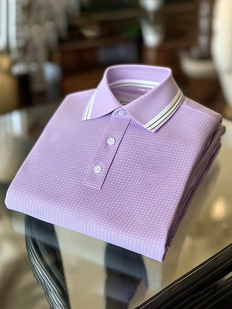 Camisa polo clásico ejecutivo Logo Button de manga corta para hombre