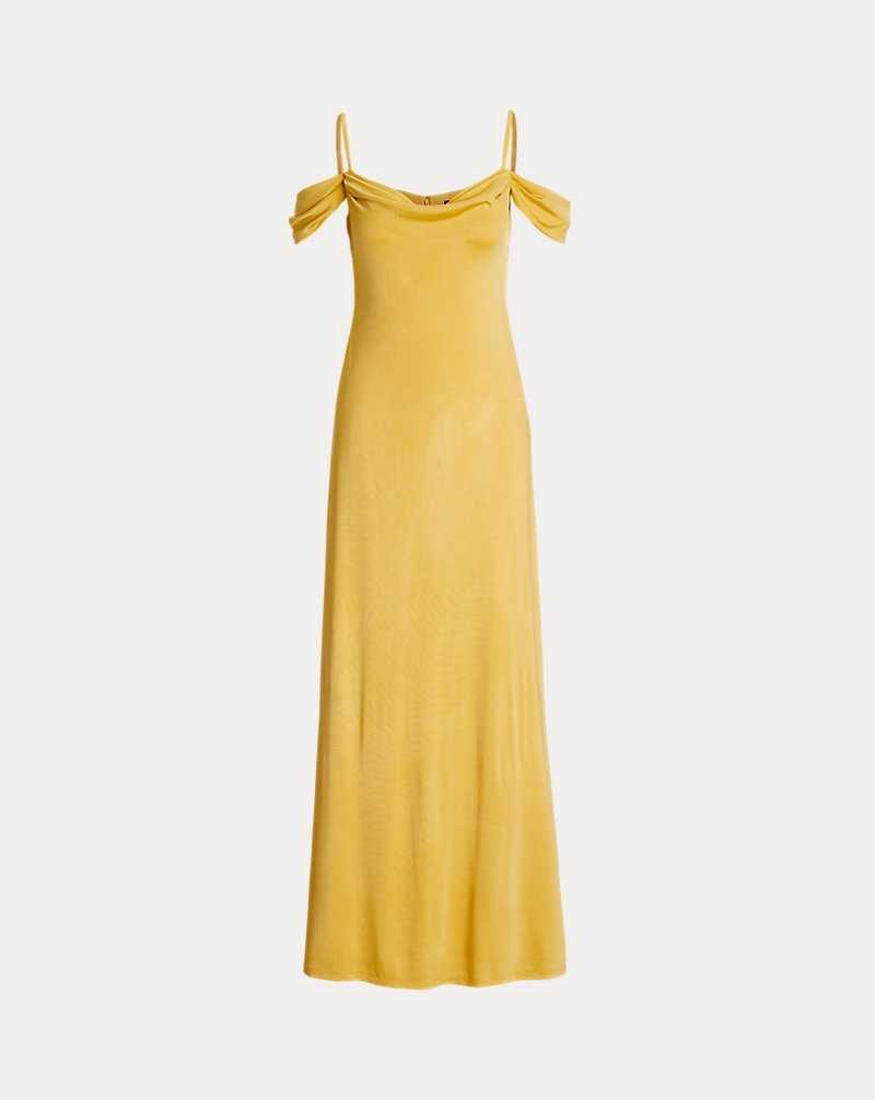 Mono Ralph Lauren Jersey Off-the-Shoulder Gown Mujer Amarillos | KJQMBTR-74 - vista 2