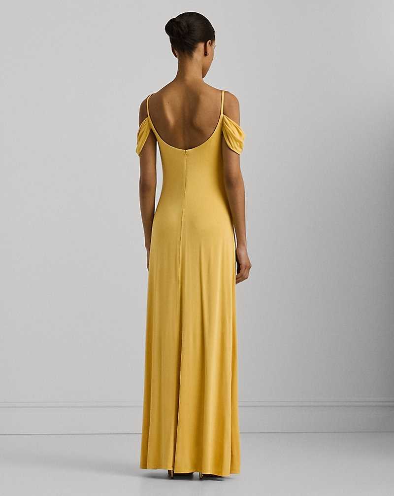 Mono Ralph Lauren Jersey Off-the-Shoulder Gown Mujer Amarillos | KJQMBTR-74 - vista 4