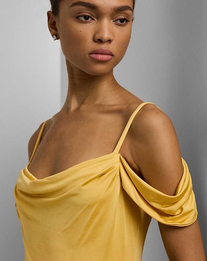Mono Ralph Lauren Jersey Off-the-Shoulder Gown Mujer Amarillos | KJQMBTR-74 - vista 5