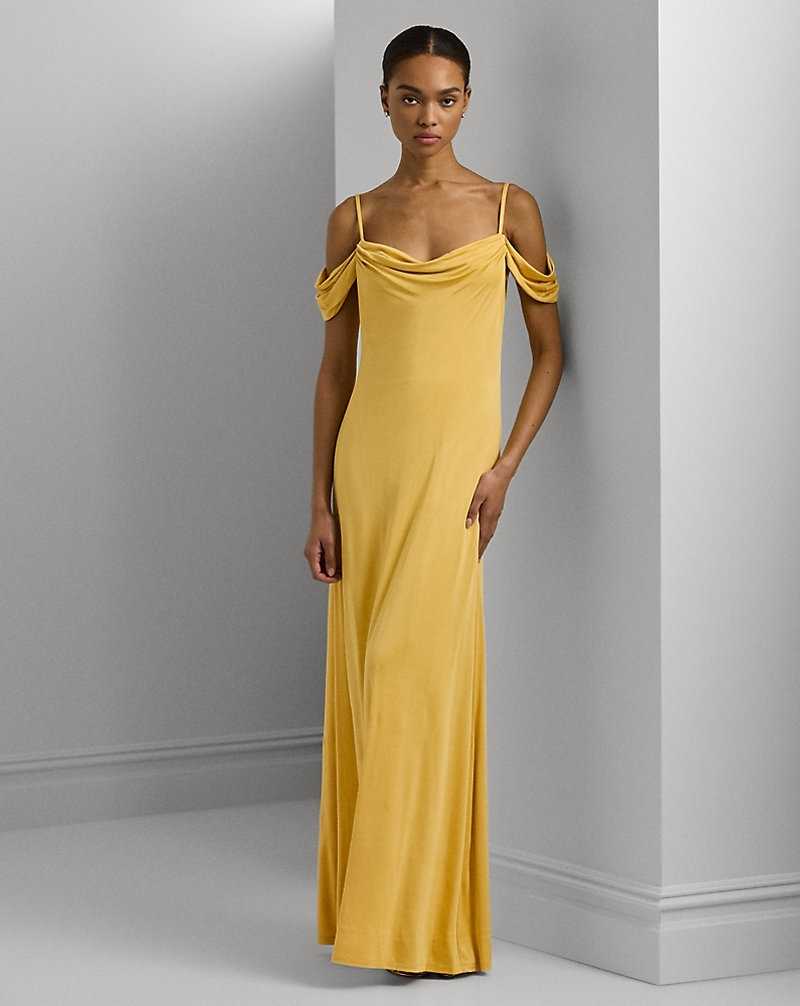 Mono Ralph Lauren Jersey Off-the-Shoulder Gown Mujer Amarillos | KJQMBTR-74 - vista 1