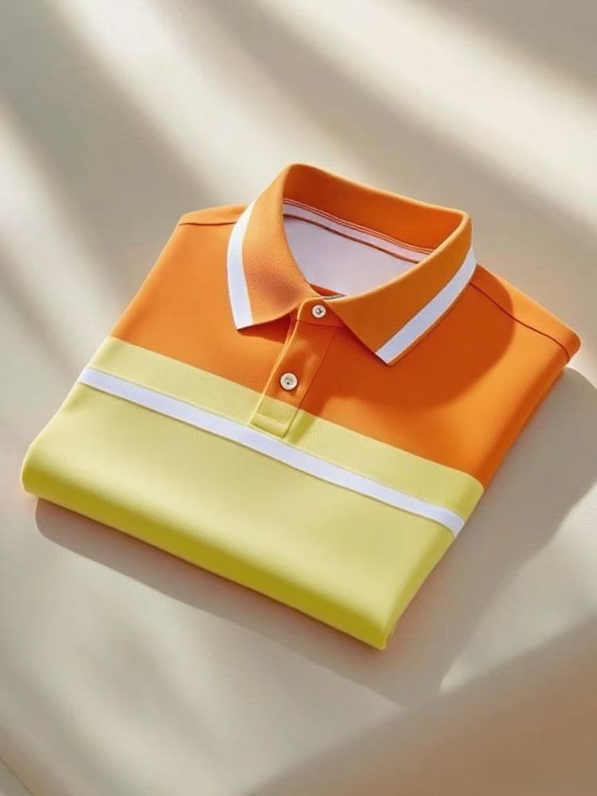 Camisa polo clásico ejecutivo Check Logo Button de manga corta para hombre