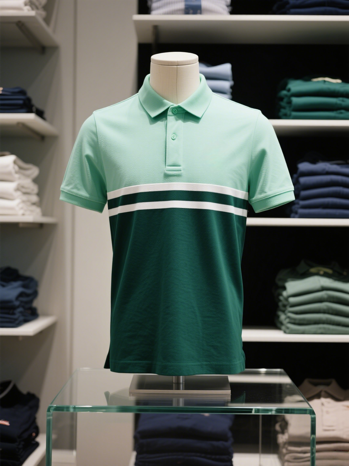 Camisa polo clásico ejecutivo de manga corta para hombre