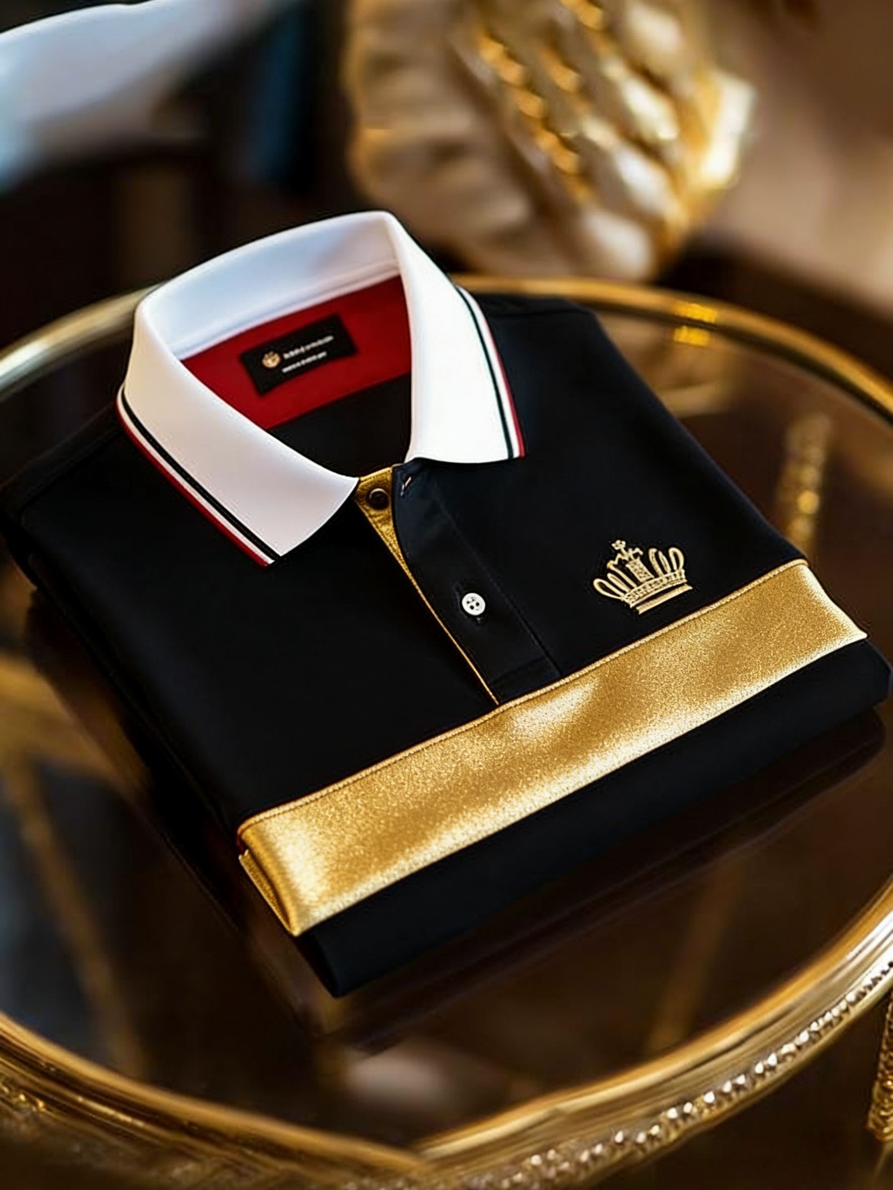 Camisa polo clásico ejecutivo Button de manga corta para hombre