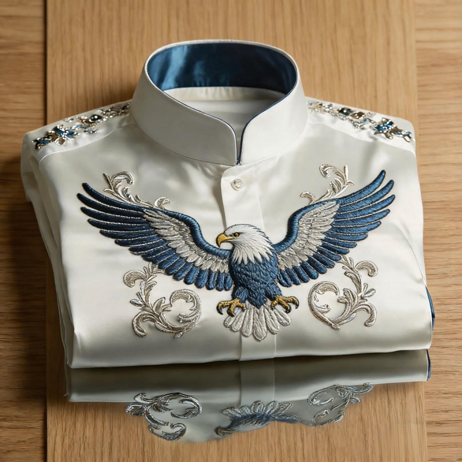Camisa de lujo premium High Elasticity ejecutivo casual Out Vacation de manga larga camisa
