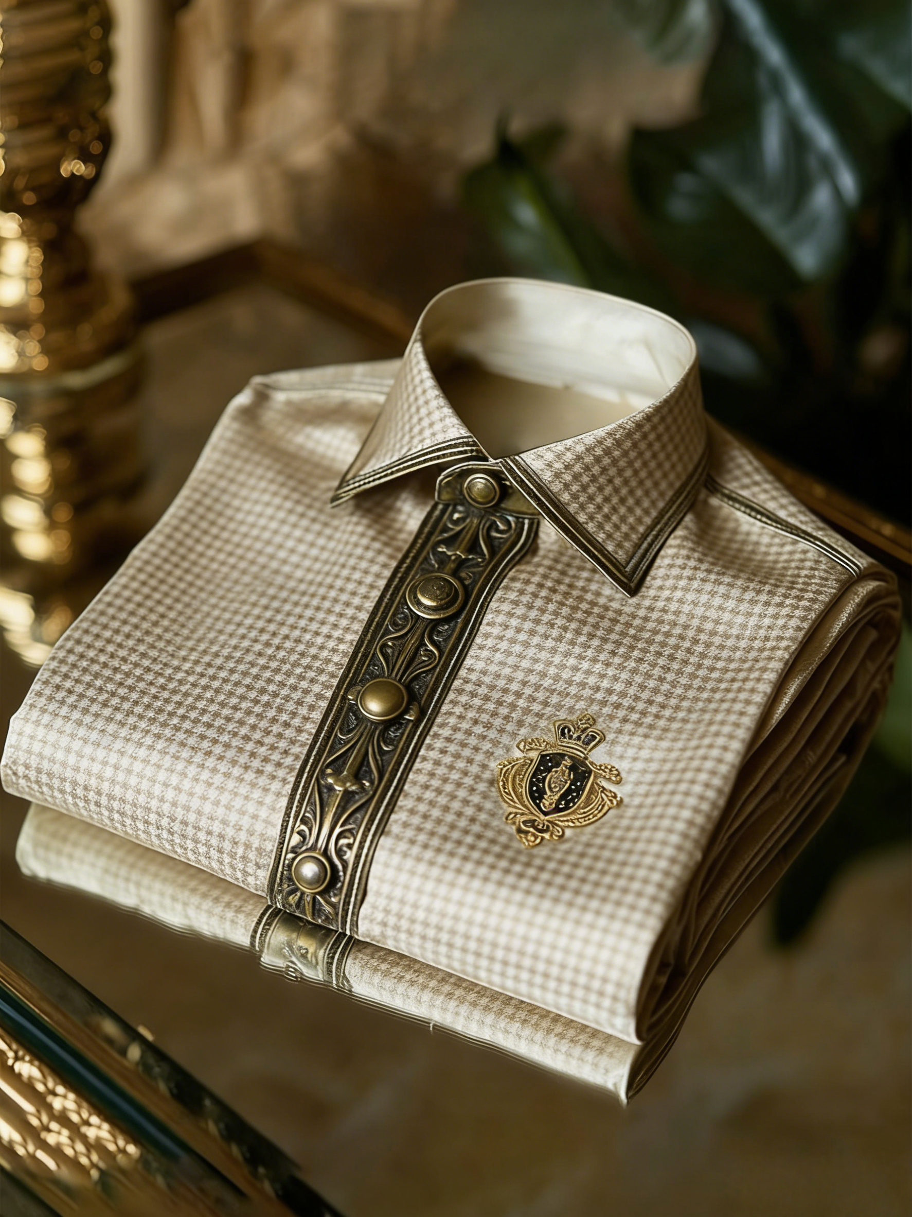 Camisa clásico Style wrinkle-resistant formal casual de manga larga