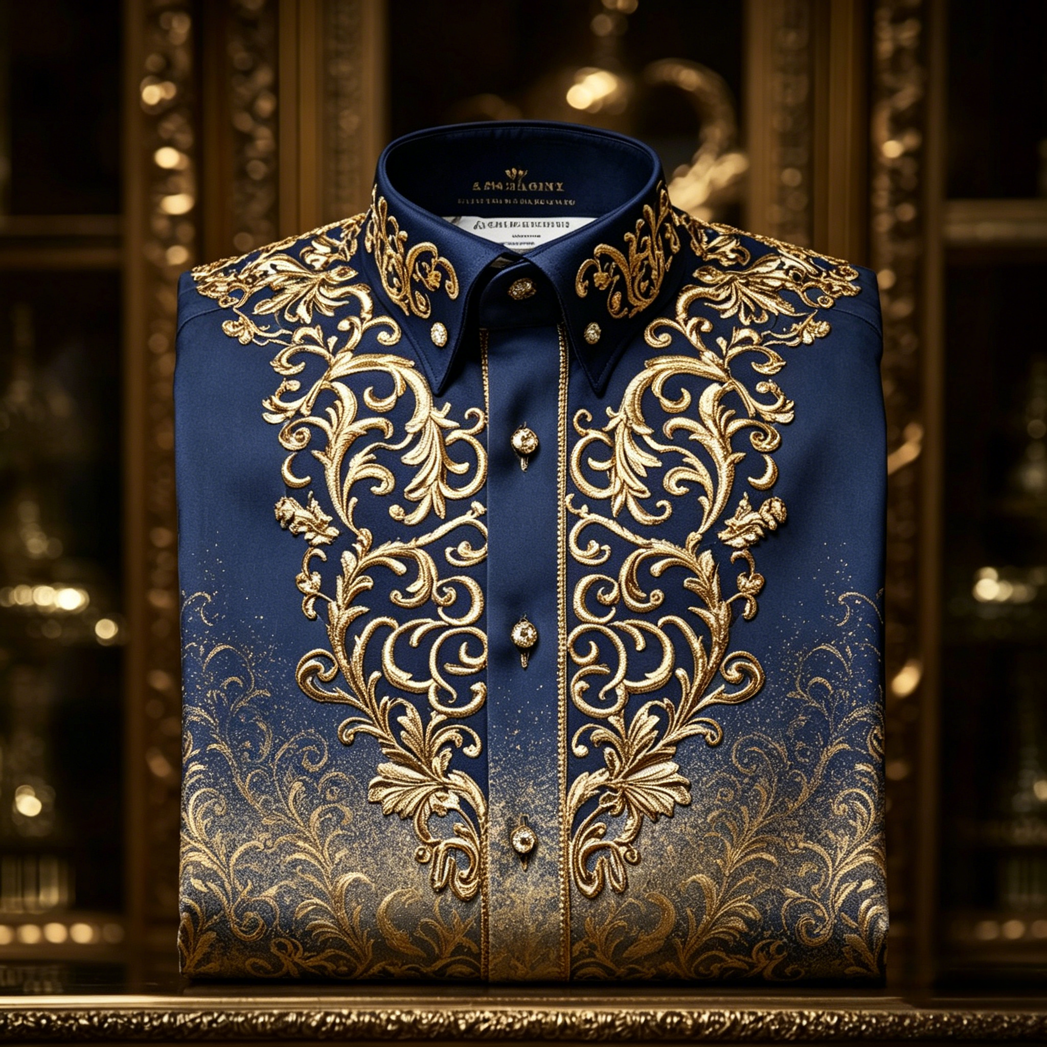 Camisa clásico Style wrinkle-resistant formal casual de manga larga