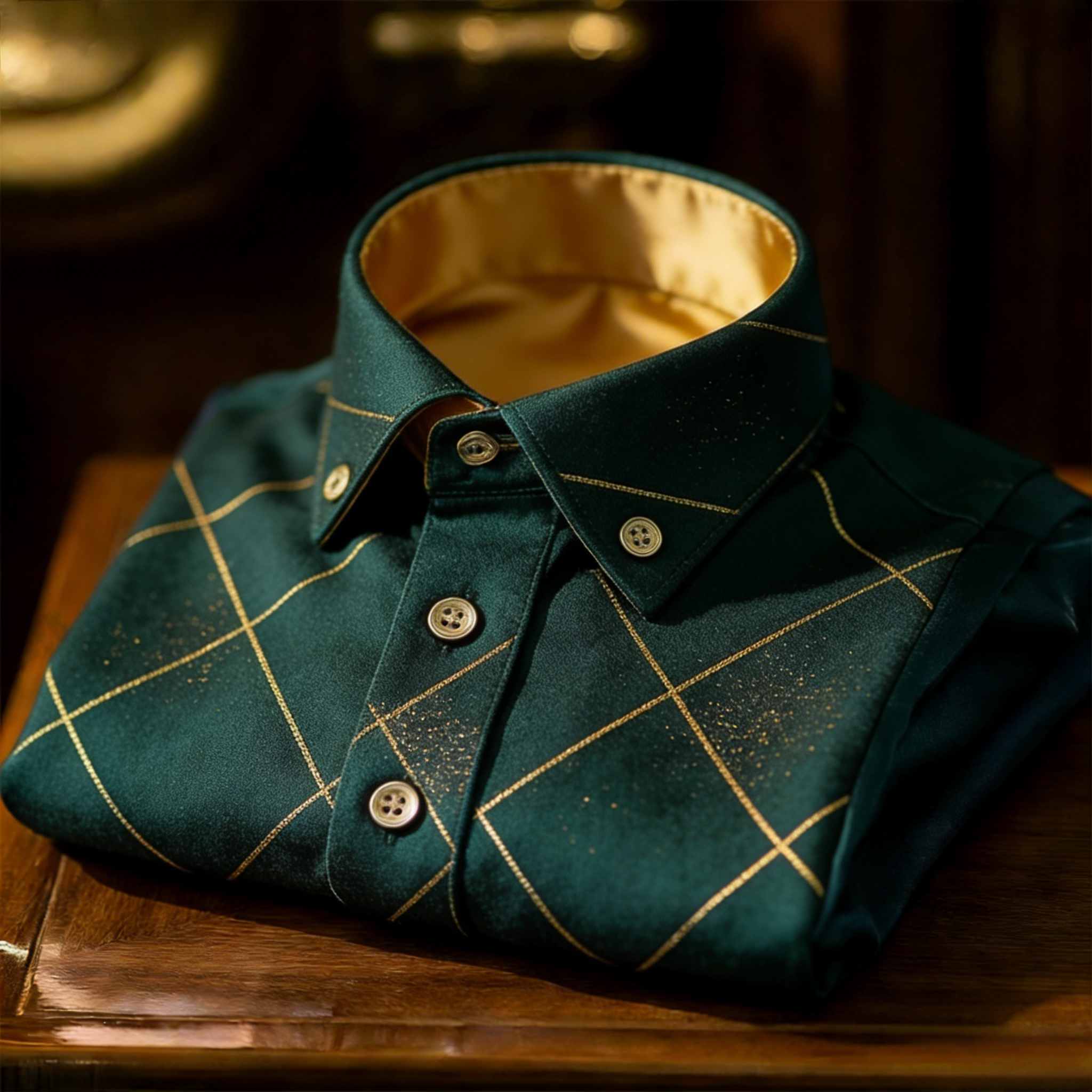 Camisa clásico Style wrinkle-resistant formal casual de manga larga