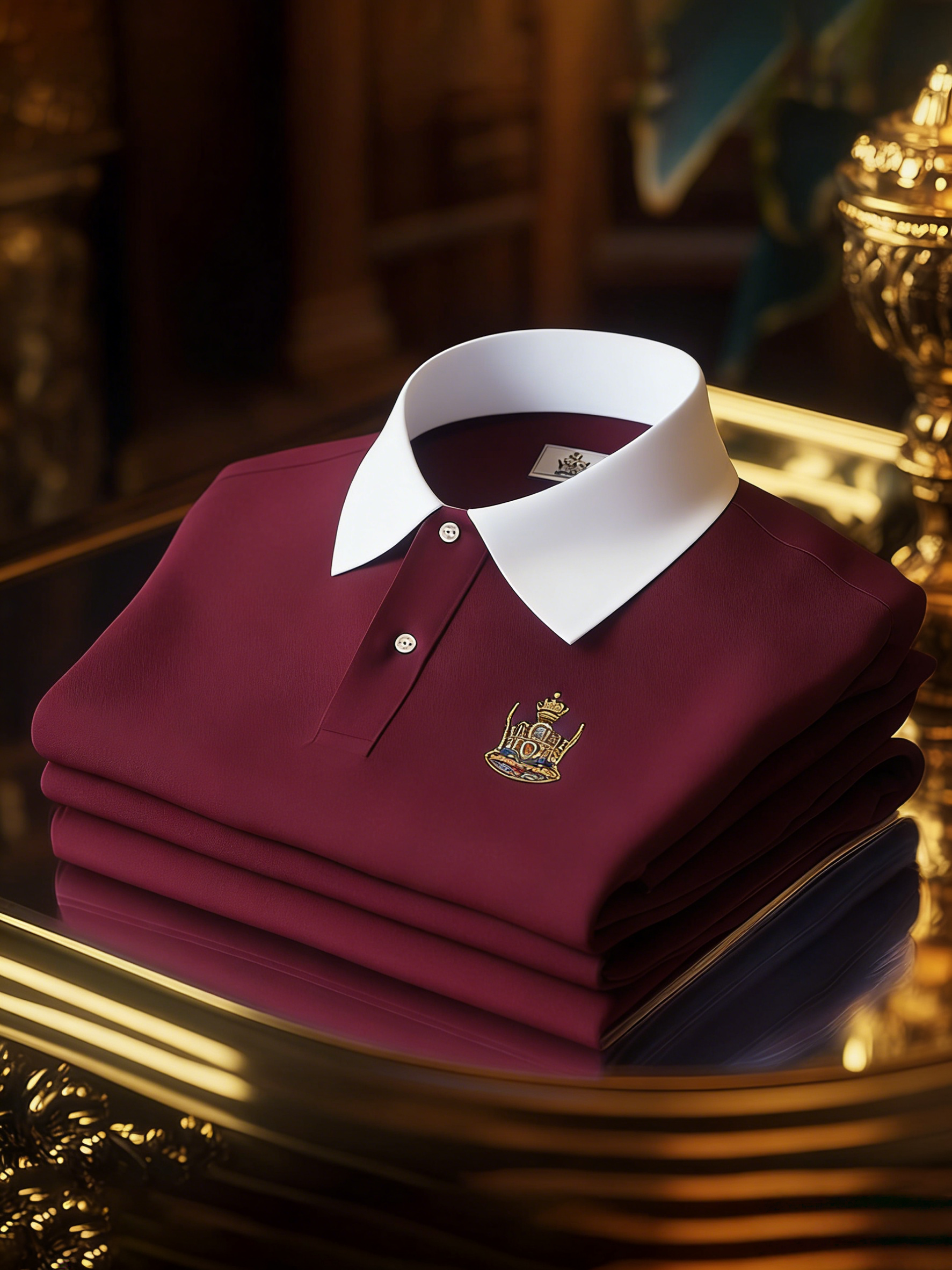 Camisa polo ejecutivo con botones de manga corta para hombre