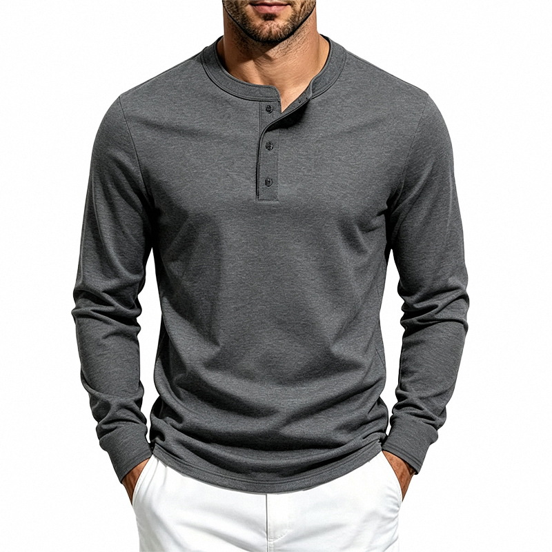 para hombre Crew Neck de manga larga camisa | Base Layer Tee