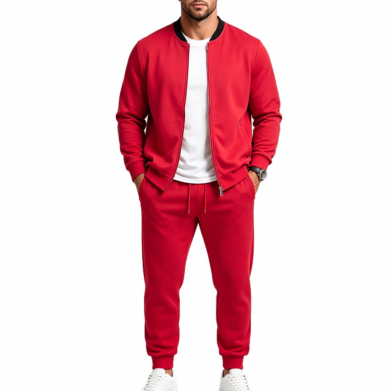 para hombre Relaxed para exterior Baseball chaqueta set