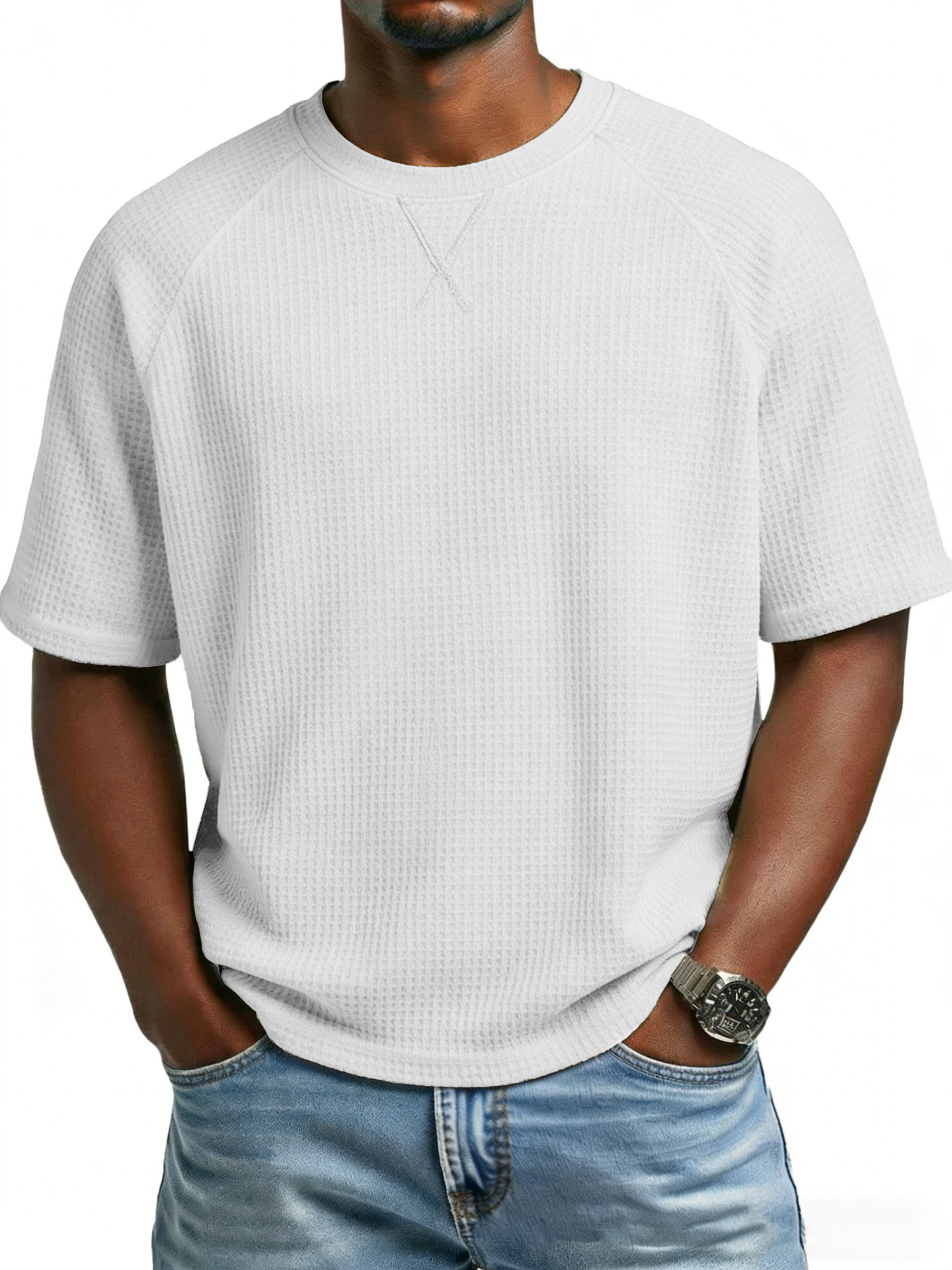para hombre casual de manga corta camiseta