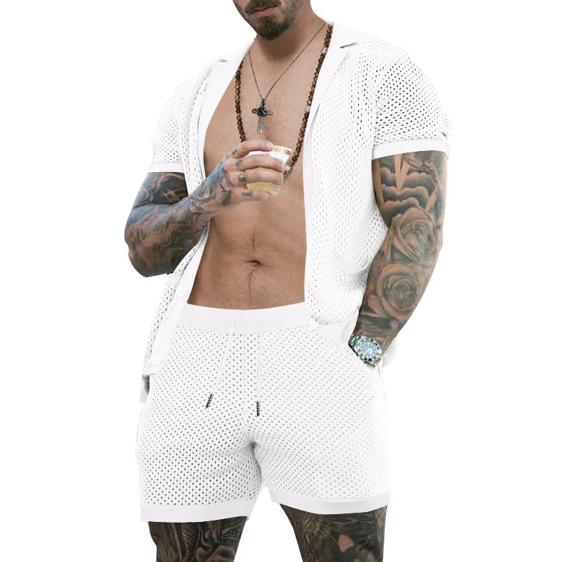 Camisa de manga corta and shorts Set para hombre
