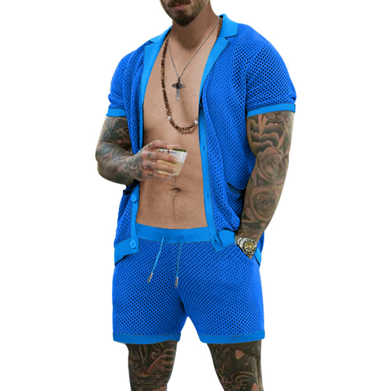 Camisa de manga corta and shorts Set para hombre