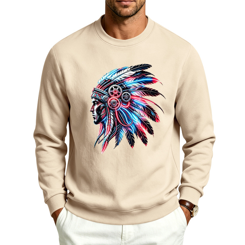 para hombre Fleece-Lined Crewneck Sweacamiseta