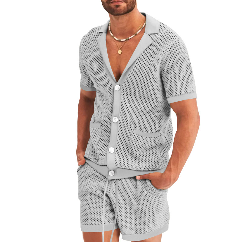 Camisa de manga corta and shorts Set para hombre