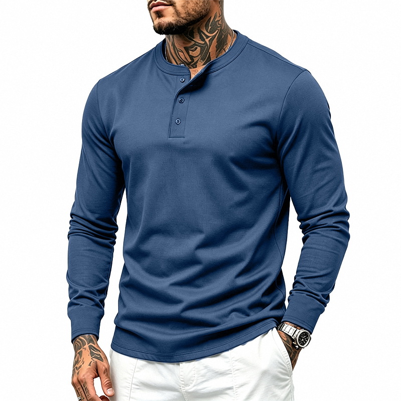 para hombre Crew Neck de manga larga camisa | Base Layer Tee