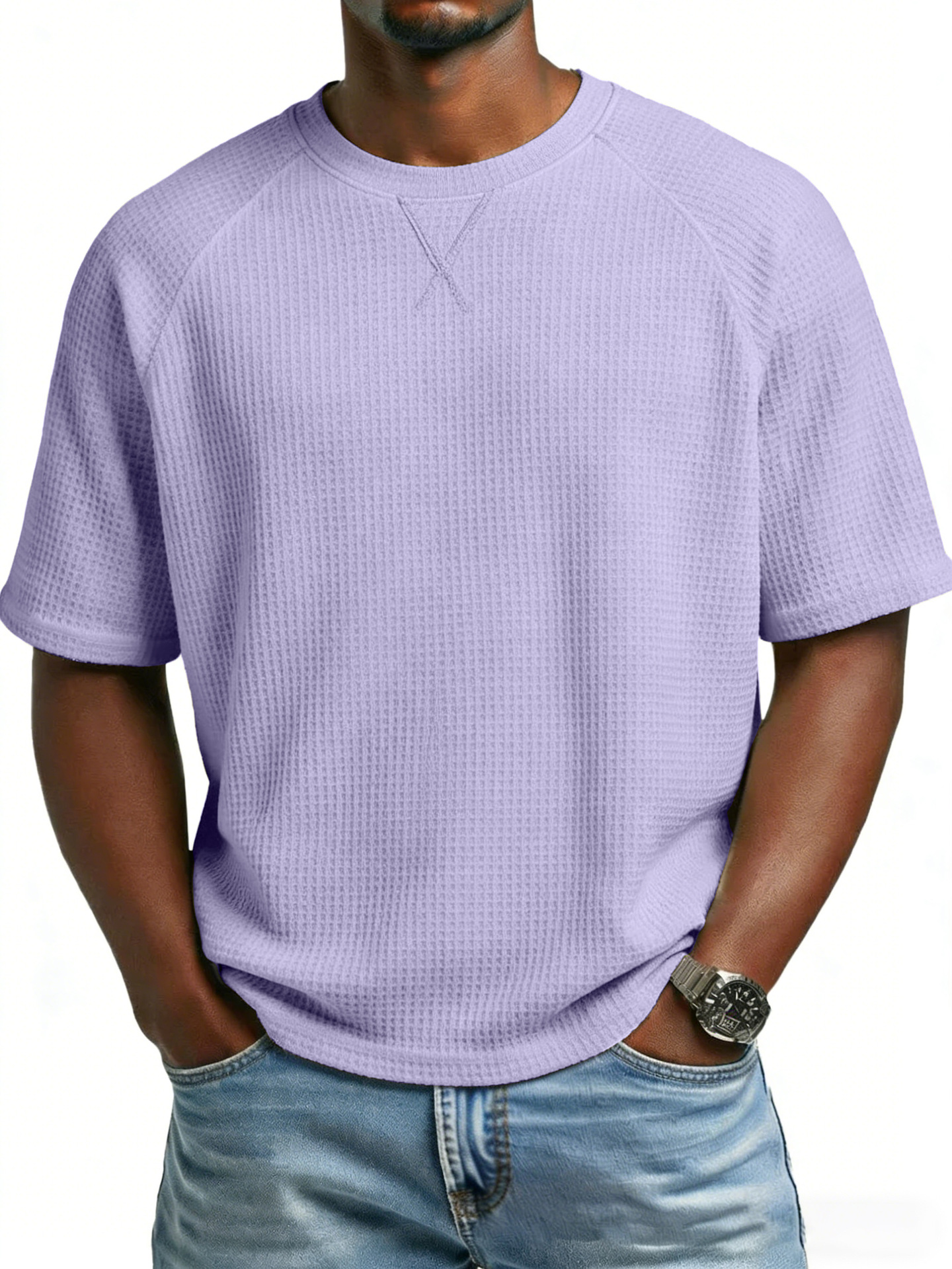 para hombre casual de manga corta camiseta