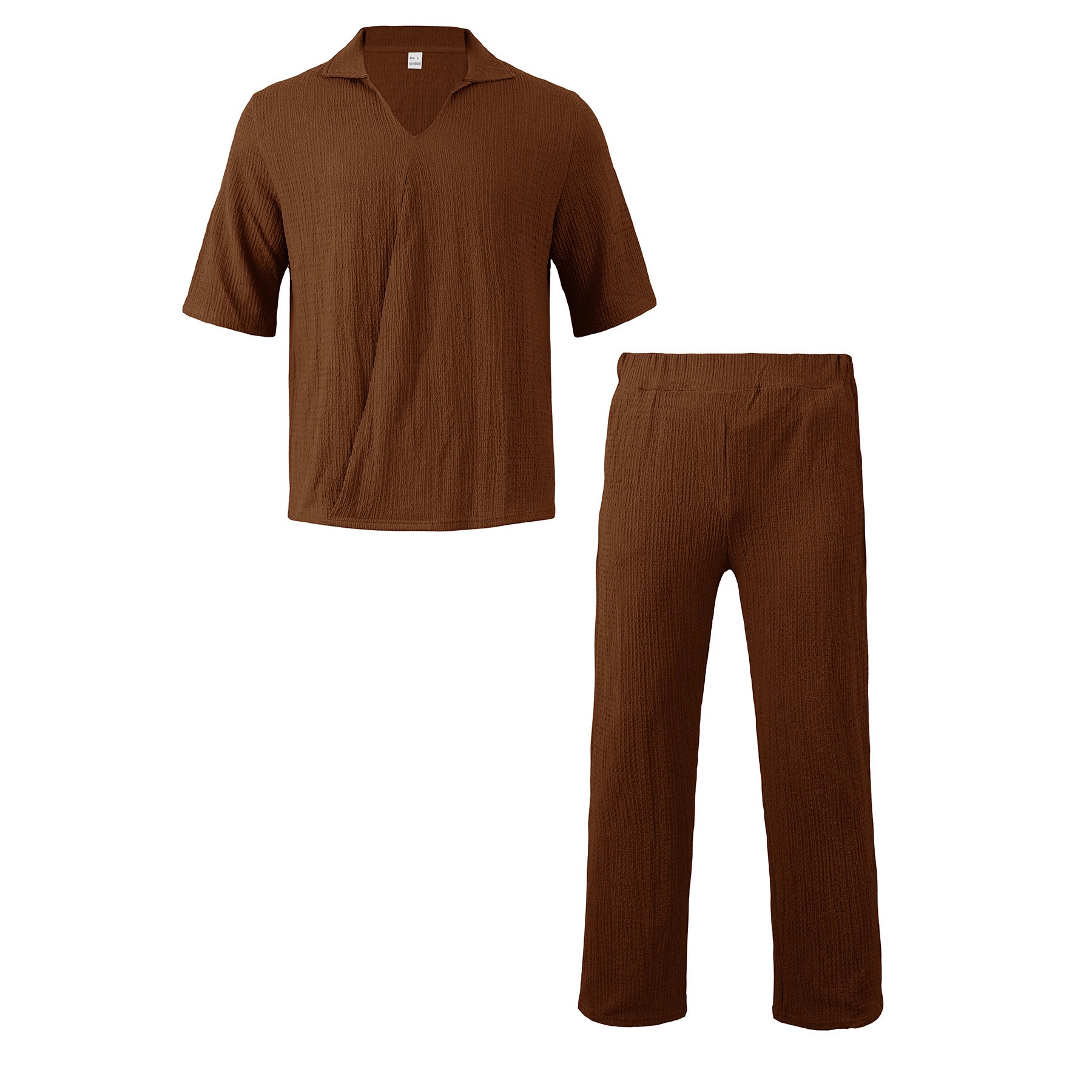para hombre de manga corta camisa & pantalón Set